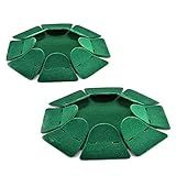 2pcs Green All-Direction Putting Cup Golf Training Hole Practing Cup Aid Indoor/Outdoor