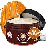 SARNA BASEBALL Glove Conditioner, Cream, 4 Oz – Break in Faster, Keep Leather Maintained – Water-Based, Non-Darkening, No Sticky Residue – Glove Conditioner for Mitts & Softball Gear Made in USA