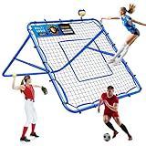 Volleyball Rebounder Net, Soccer Baseball Rebound Pitchback Net, 4x4ft Adjustable Target Practice Nets, Easy Setup Softball Bounce Back Trainer Equipment, Improve Sport Training Skills for Backyard