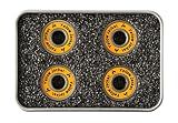 Yellow Jacket Premium Scooter Bearings, Kick Scooter, 608, ABEC 11, Tropical Orange (Pack of 4)