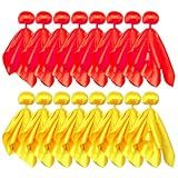 HIOHWEFH 16 Pcs Penalty Flag Football Flags, Challenge Flag, for Referee, Lacrosse, Sports Fan for Football Games Party Accessory Referee Game Party(8 Red, 8 Yellow)