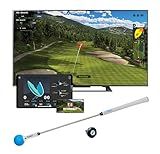 PHIGOLF Golf Simulator with Swing Stick for Indoor & Outdoor Use, Golf Swing Trainer with Upgraded Motion Sensor & 3D Swing Analysis, Compatible with E6 Connect APP, Works on Smart Devices