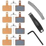 4 Pairs Sintered Metal MTB Bike Brake Pads, Ebike Scooter Brake Pads
