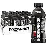 BODYARMOR Sports Drink, Blackout Berry, Electrolyte Drink Hydration, 16 Fl Oz Bottles (12 Pack), Flavored Coconut Water with B Vitamins & Antioxidants