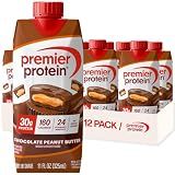 Premier Protein 30g High Protein Shake, Chocolate Peanut Butter, 12 Pack
