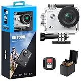 AKASO EK7000 4K30FPS 20MP WiFi Action Camera with EIS Ultra HD 131FT Waterproof Underwater Camera Remote Control 4X Zoom Support External Microphone