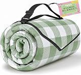 TigeJoy Extra Large Picnic Blanket Waterproof Beach Blanket 80''x80''