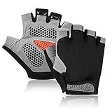 Accmor Cycling Gloves for Men Women, Bike Gloves Half Finger Road Bike MTB Gloves, Anti-Slip Shock-Absorbing Glove for Fitness Cycling Outdoor Sports
