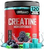 Dralot 99.99% Creatine Monohydrate Gummies More 15% Strength, 5X Energy & Muscle Support Pre-Workout Complex Creatine for Women & Men with 5000mg Creatine, L-Taurine, B12, Mg and K, Vegan