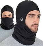 Tough Headwear Balaclava Ski Mask for Men & Women - Motorcycle Shiesty Mask - Thermal Winter Face Masks - Men's Pasamontañas - Black