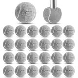 Macarrie 24 Pcs Precut Tennis Balls for Furniture Legs, Gray