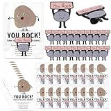 Zeyune 40 Sets You Rock Enamel Pins Employee Appreciation Gifts Bulk | You Rock Mini Figures Thank You Gift Bulk for Coworker Office Staff Team Customer Service Vet Tech Week Employee of The Month