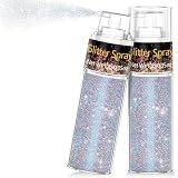 Scarman Hair and Body Glitter Spray, 1PC Glint-Rainbow Hairspray Powder