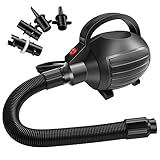 AWSUM 600W Electric Air Pump for Inflatable Gymnastics Mat, 110-120V AC Air Mattress Quick Fill Inflator Deflator Pump, Portable for Pool Floats/Air Bed/Gymnastics/Gym,4 Nozzles