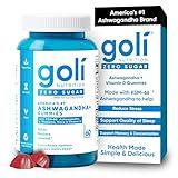 Goli Zero Sugar Ashwagandha & Vitamin D, Maca, L-Theanine Gummies, No Artificial Sweeteners, No Sugar Alcohols. Mixed Berry, KSM-66, Vegan, Plant Based, Non-GMO, Gluten-Free & Gelatin Free. (1)