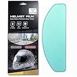LUSSCAR Universal Anti Fog Film for Motorcycle Helmet Visor, Helmet Face Shield Anti Fog Visor Insert, Long-Lasting Performance, Easy to Install, No Glue Residue, Ideal for Cold & Rainy Weather Riding