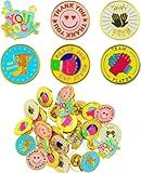 ASTLLY 48 Pack Recognition Pins Employee of The Month Bulk Employee Appreciation Lapel Pin Employee Enamel Pins Recognition Encouragement Pins Team Award Pin for Backpacks Caps 0.78in