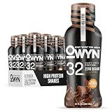 OWYN Only What You Need Pro Elite Chocolate Flavored Protein Shake, 32g Protein, 0g Sugar, High Protein, Dairy Free, Gluten Free, Plant Based Protein Drink, 12 Count