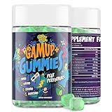Vivacityx Energy and Focus Gummies - Natural Caffeine Nootropics Supplement - Brain, Eye, and Bone Complex - Sugar-Free Peppermint - for Gamers, Workers, and Active Lifestyles - 60 Gummies