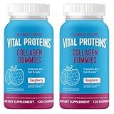 Vital Proteins Collagen Gummies, 2.5g of Clinically-Tested Collagen for Hair, Skin, Nails & Wrinkles, 120 ct Bottle, Pack of 2, Raspberry Flavor