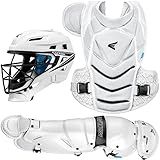 Easton | JEN SCHRO THE VERY BEST Fastpitch Softball Catcher's Equipment | Box Set | NOCSAE Certified | Medium | White