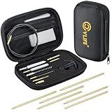 CVLIFE .177 .22 Caliber Gun Cleaning Kit with 6 Rods 5.56mm .22 .223 .17 Rifle Pistol Airgun Cleaning Kits with Nylon Bore Brushes in Organizer Case