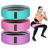 3 Levels Exercise Bands, Workout Fabric Resistance Bands for Women and Men