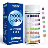 HYCHEK 7 in 1 Accurate Pool Test Strips, 150-Count Hot Tub & Spa Test Strip