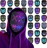 WestDeer gesture-sensing Led multi-changeable masks light up the face-changing masks for Halloween and Christmas masqueradeballs、halloween mask