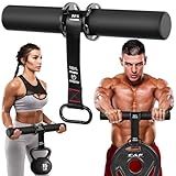 FitBeast Forearm Strengthener & Wrist Roller Forearm Exerciser - Adjustable Forearm Strength Trainer with Thickened Anti-Slip Grip Handles, Ideal for Boosting Grip Strength & Muscle Building