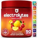 Keppi Electrolytes Powder – Raspberry Lemonade Flavor 50 Servings - No Sugar with Potassium, Magnesium, Sodium – Sugar Free Electrolytes for Keto, Fasting & Hydration – Clean Electrolyte Drink