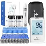 Glucoracy Blood Glucose Monitor Kit, 100 Blood Sugar Test Strips, No Coding
