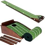 Dachenus Putting Green Indoor,Putting Mat for Indoors, Putting mat, Golf Gifts, Putting Mat Indoor Golf Matt Putting Green with Automatic Ball Return for Indoor and Outdoor, Office