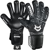 WVVOU Soccer Goalie Gloves for Adults and Youth, High Performance Goalkeeper Gloves with 5 Detachable Finger Saves, Soccer Gloves with 4mm Sticky Latex Palm