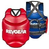 Revgear Muay Thai Reversible Chest Protector: Ideal Sparring Gear for MMA, Kickboxing, Taekwondo, Karate with Chest Armor and Boxing Body Protection (Small)