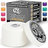Bighorn Athletics Jiu Jitsu Finger Tape | Residue-Free Athletic Finger Tape for Sports & Injuries: Rock Climbing, Volleyball, Football, Basketball, Hands & Toes | 0.3-Inch x 45-feet, 8-Rolls, White