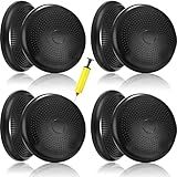 Jerify 4 Pcs Wiggle Seat Flexible Inflated Wobble Cushion Stability Balance Pad Balance Disc Sensory Seat for Men Women Fitness Physical Exercise Improving Posture Home Office(Black)