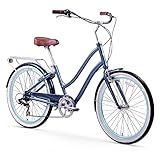 sixthreezero EVRYjourney Women's Beach Cruiser Bike, Step-Through Touring Hybrid Bicycle