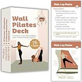 Wall Pilates Cards – Illustrated Exercise Kit for Women, Pilates Equipment for Home Workouts, Wallpilates Exercise Equipment, Reformer Inspired Workout Tools