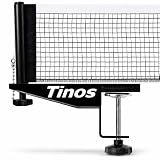 TINOS Premium Table Tennis Net & Post | Pro Screw Clamp Ping Pong Net