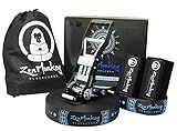 ZenMonkey Infinity Slackline Kit - 100 Foot Longline Slackline with Ergo Ratchet, Tree Protectors, Cloth Carry Bag and Instructions - Easy Setup for The Family, Kids and Adults