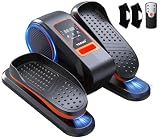 Yagud Under Desk Machine, Electric Elliptical Leg Exerciser for Senior, 13 Adjustable Speeds Quiet and Portable Seated Pedal Exerciser for Training with Remote Control, Orange