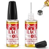 Dunkive Skateboard Bearing Lube, Super Smooth Longboard Bearing Oil for Skateboards, Longboards, Scooters and Roller Skates (2 Pack)
