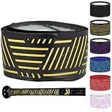 Rawlings | 1.80mm RevGrip Bat Grip | Baseball / Softball | Gold & Black