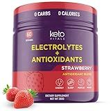 Keto Vitals Antioxidant Electrolytes Powder - Blend Electrolytes with Potassium, Magnesium, Sodium, Calcium | Keto Electrolytes Supplement Energy Drink Mix | Sugar-Free, Zero Calories, Zero Carbs
