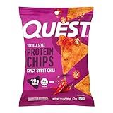 Quest Nutrition Spicy Sweet Chili Tortilla Chip, 19g Protein, 4g Net Carb, High Protein Low Carb, Gluten Free, 1.1 oz (Pack of 12)
