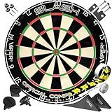 Viper Slash Official Competition Bristle Steel Tip Dartboard, WDF Accredited with Staple-Free Ultra-Thin Metal Wiring, Self-Healing Professional-Grade African Sisal, Magnetic Dart Holders