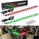 Seaperk LED Navigation Light, Red and Green Marine Lights for Boats, Bow Lights for Night Fishing and Boating