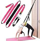 Back bend Assist Trainer - Improve Back and Waist Flexibility, Door Flexibility Stretching Strap, Home equipment for Ballet, Dance, Yoga, Gymnastics, Cheerleading, Splits (rose)