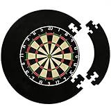 17.75in Splicing Dartboard Wall Protector | Dart Board EVA Dartboard Backboard Wall Surround | Durable Backboard for Dart Boards - Professional Darts Accessory for Starters & Professional (Black)